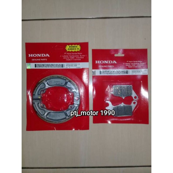 KAMPAS REM DEPAN BELAKANG HONDA BEAT FI/VARIO 126/ORI