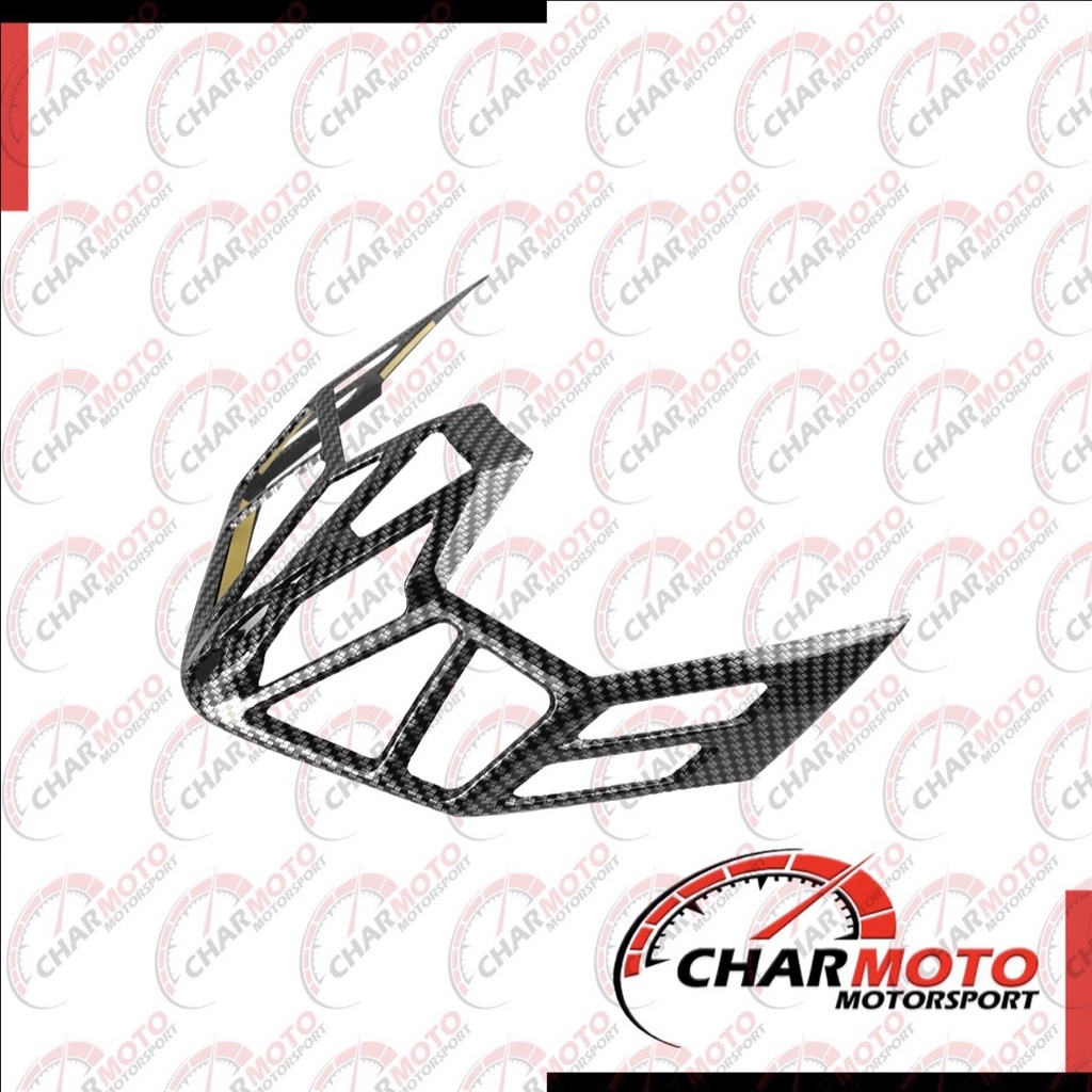 Cover Tutup Variasi Lampu Stoplamp Belakang Honda Vario 150 2018 Carbon Karbon Nemo - Charmoto