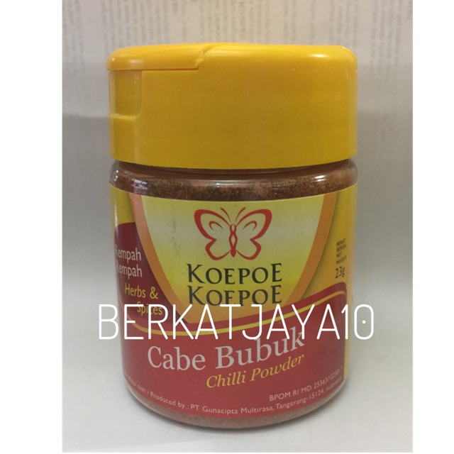 Cabe Bubuk Chilli Powder Koepoe Koepoe 23 gr