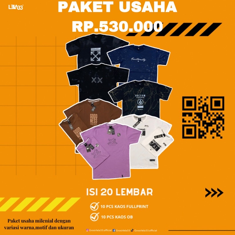 PAKET USAHA KAOS DISTRO SURFING