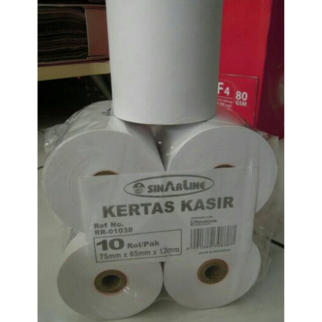 

Paper Roll Sinarline 7.5x65cm HVS