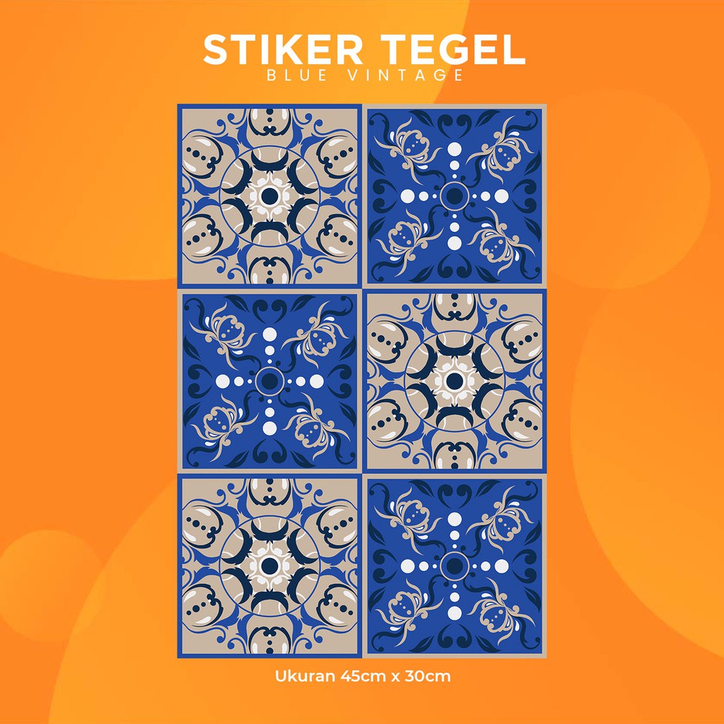 [BM Stiker Tegel] Imperial Blue / STIKER DINDING / STIKER KERAMIK / STIKER LANTAI