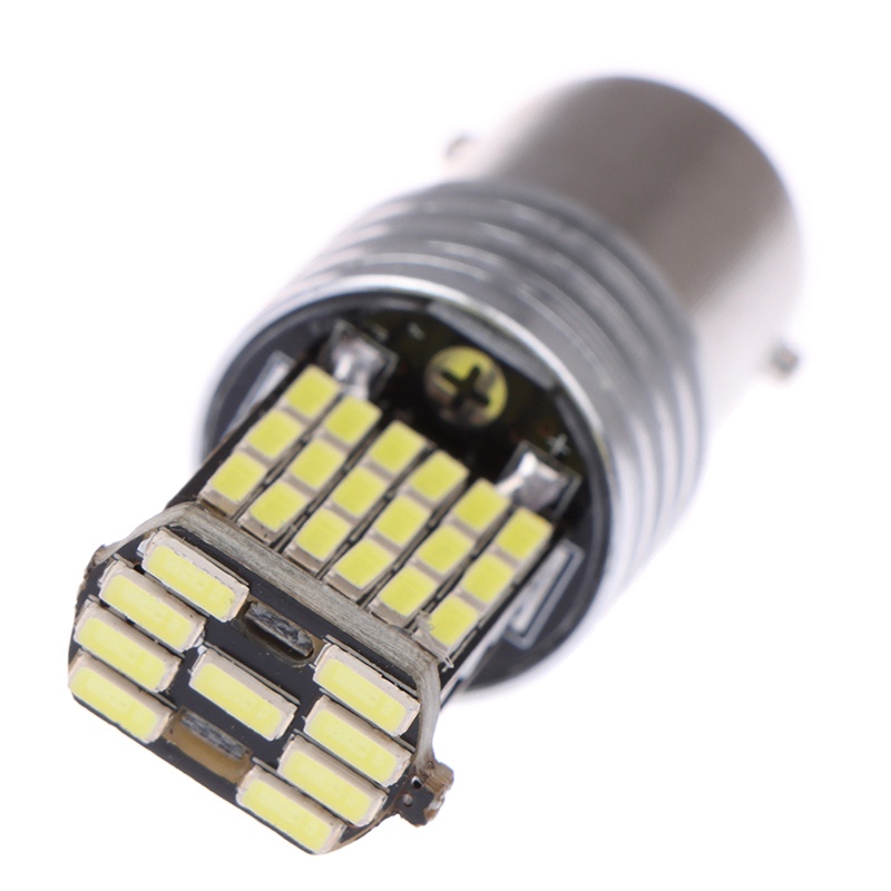 (LUCKID) 2pcs Lampu Rem LED Canbus 1156 15smd BA15S P21W 6000K High Power Warna Putih Untuk Mobil