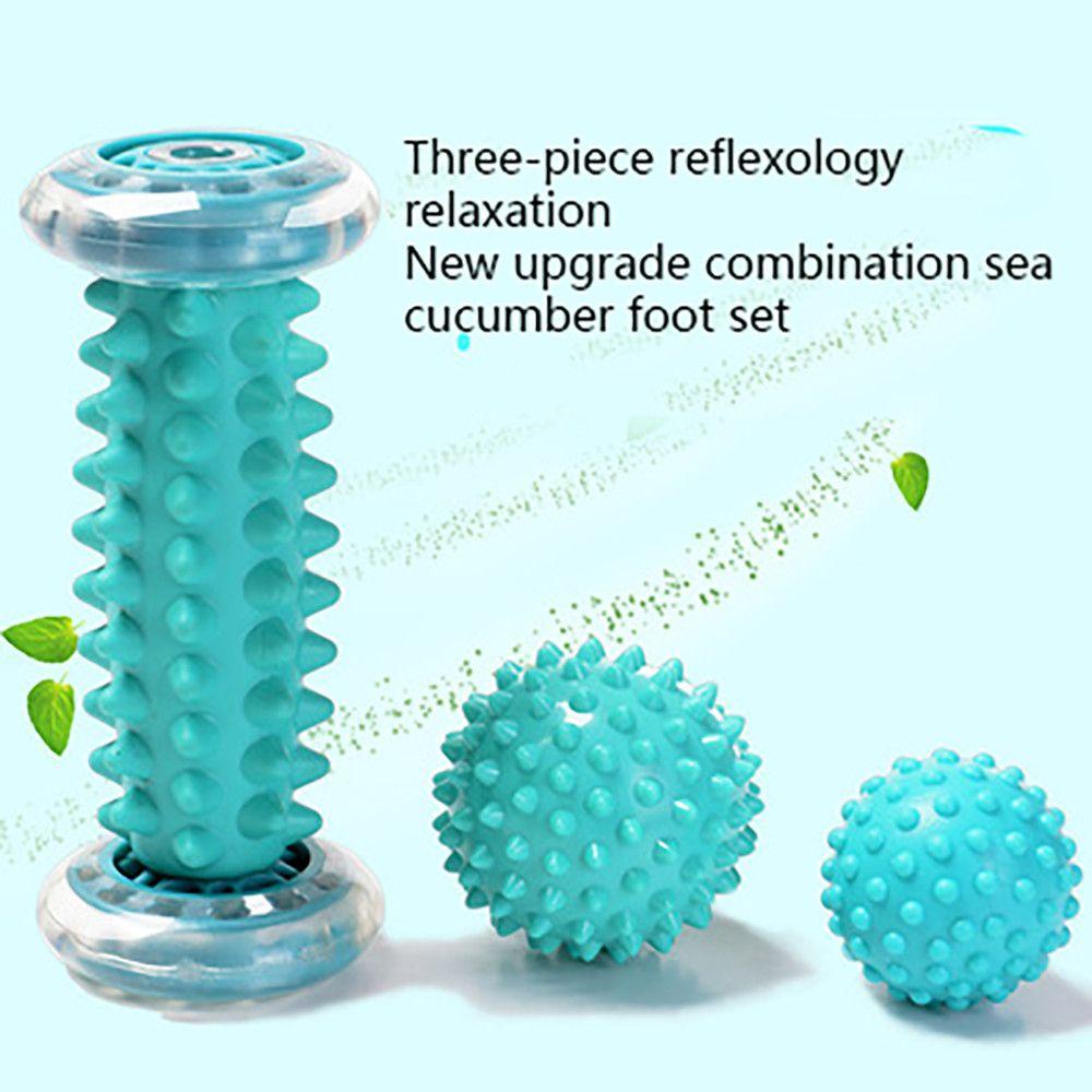 Nanas 3 Pcs Massage Ball Latihan Pijat Kaki Tangan Kaki Punggung Roller Ball