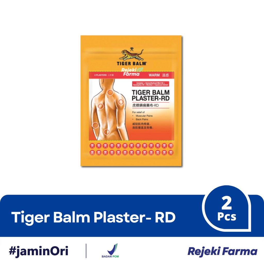 Tiger Balm Plaster - RD Warm 2 Plaster - TigerBalm Koyo Hangat Merah