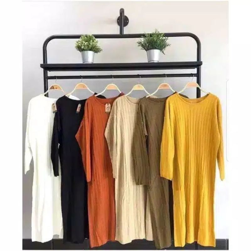 Dress Wanita Rajut Halus JIHAN Dres good quality top