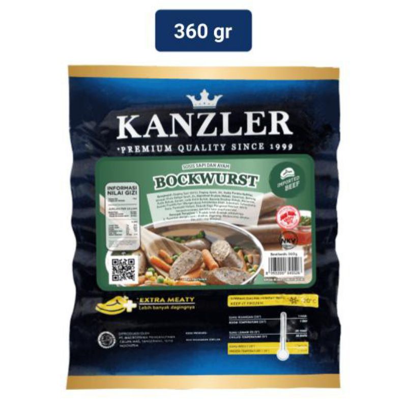 

KANZLER BOCKWURST 360gr