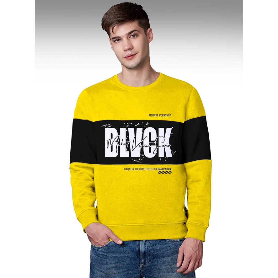 Sweater Pria/Sweter Pria/Sweter Murah Terbaru /Sweater Blvck Bahan Babyterry UK M-L-XL-XXL