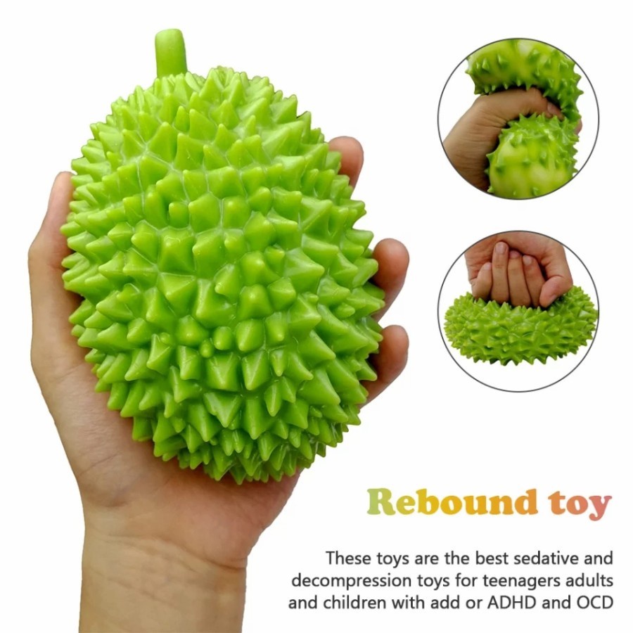 PROMO SOVENIR DURIAN Squish Durian Toy Stress Relieve ANTI STRESS Remas / Mainaa Anak Seni Kerajinan Squishy Buah Unik ST