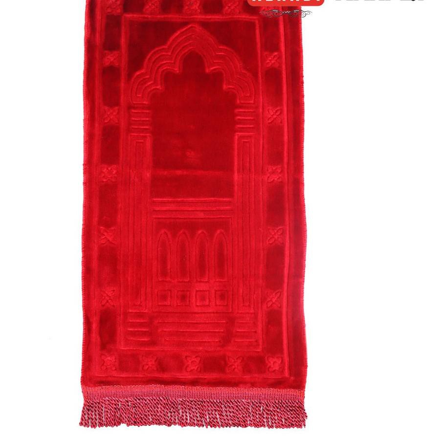 SALE (xmw-491) Sajadah Anak Kecil Arbain Embos Polos, Sajadah Muka dan Sujud Kepala Orang dewasa,