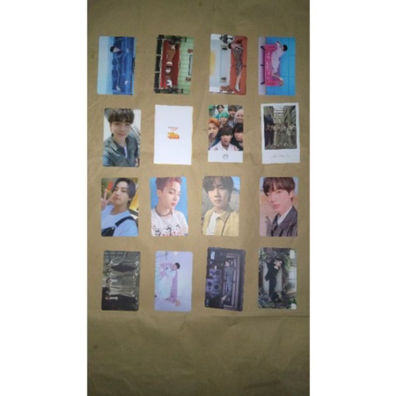 BTS OFFICIAL PHOTOCARD Jk butter Jin Suga