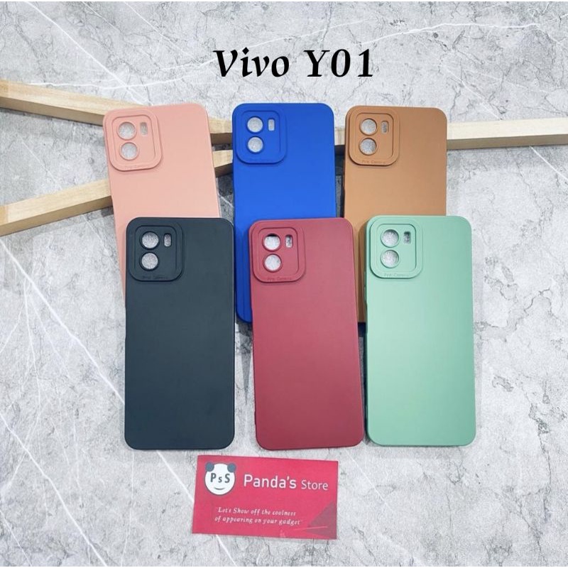 Softcase Pro Camera Vivo Y01 Candy Case Full Color 3D Silikon TPU