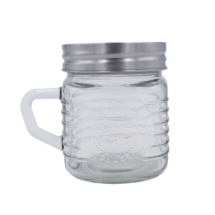 Mug Jar Kaca / Beling Ulir