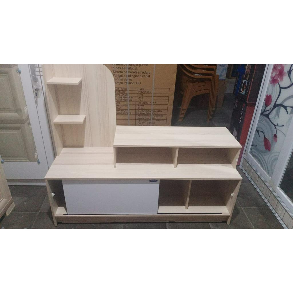 Meja TV Rak Tv Bufet Tv Minimalis Modern LHR WENNY Gstar Olympic KHUSUS BOGOR KURIR TOKO