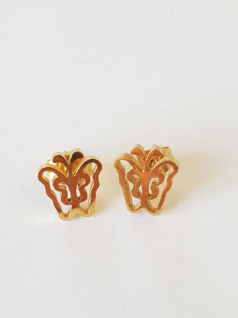 Anting tusuk titanium / anting kupu-kupu / anting tusuk import / titanium stell import antikarat