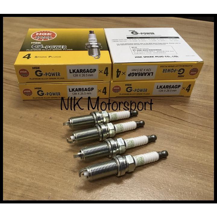 Busi Grand Livina Evalia March Juke Datsun Go Xtrail Ngk G-Power 4Pcs