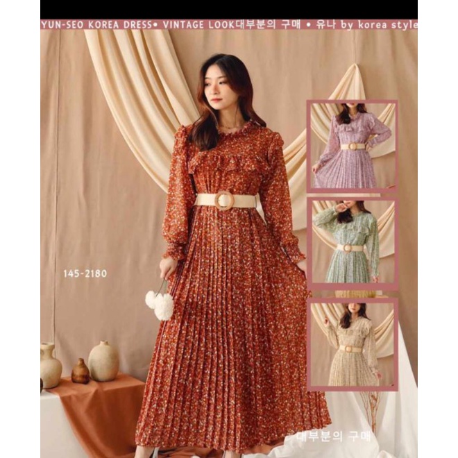 Gamis ceruty plisket original by YUNA