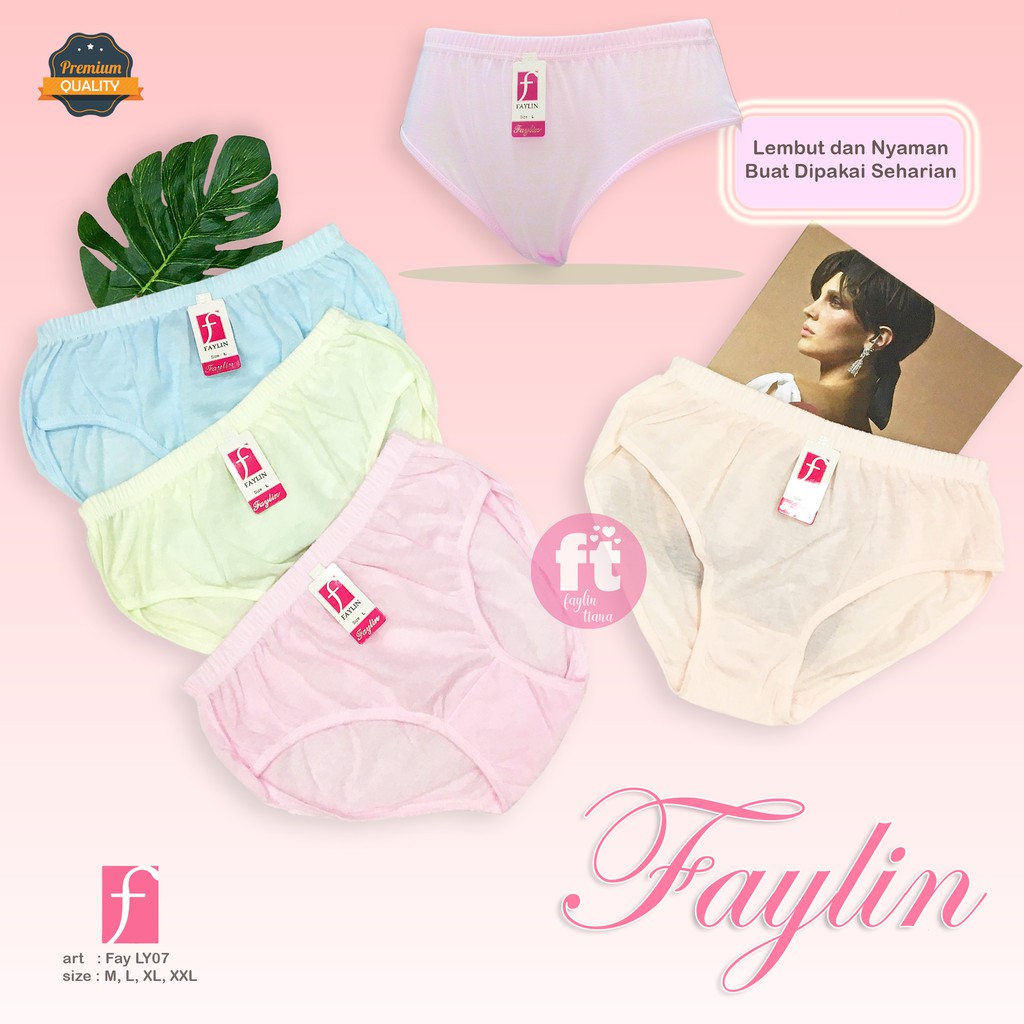 FAYLIN | Celana Dalam Wanita Polos / Warna Muda / art FAY LY07