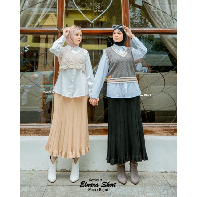 ELNARA SKIIRT(2)//ARRAFI HIJAB//HIJAB ARRAFI OFFICIAL//TERBARU TERLARIS COD