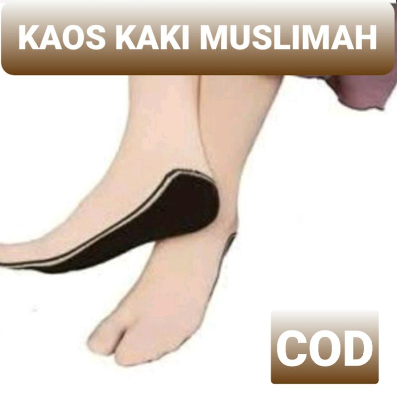 KAOS KAKI MUSLIMAH KAOS KAKI JEMPOL TELAPAK HITAM