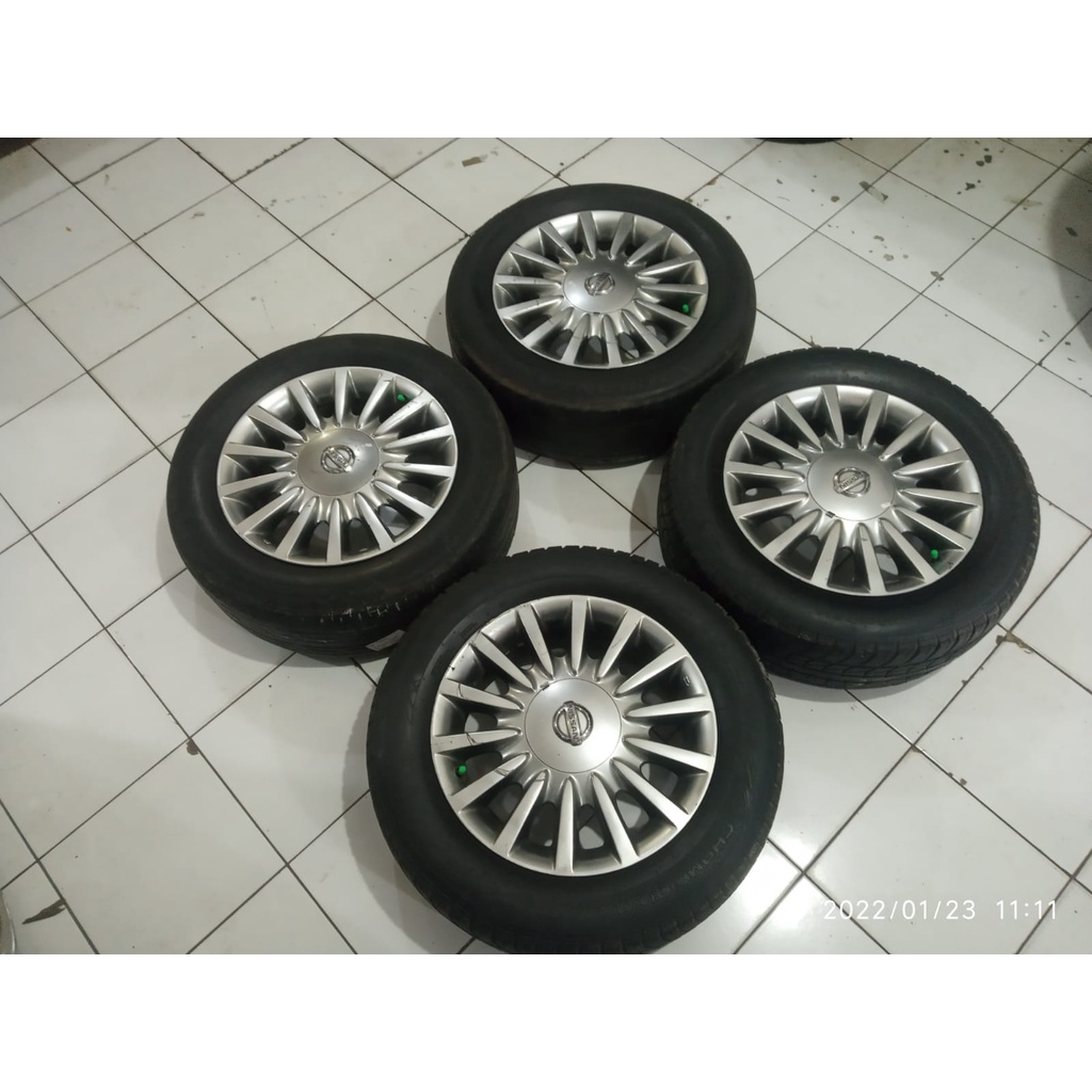 velg mobil bekas ring 16c6,5 pcd 5x114 plus ban warna grey cocok di l300 granmax serena avp inova lu