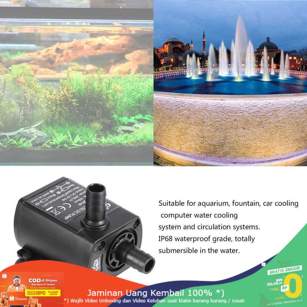 (BISA COD) RVOSTR CN Pompa Air Mini USB Brushless Submersible Aquarium 5V - QR50A