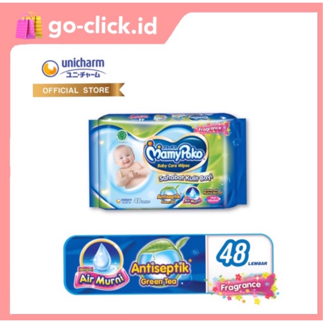 Mamypoko baby wipes antiseptik wipe / tissue basah mamypoko