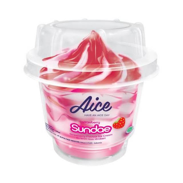 

Aice Ice Cream Sundae Strawberry 100 ml