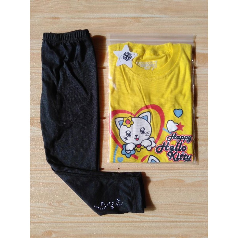 (COD) Kaos Terbaru + Legging (usia 2-7 th)