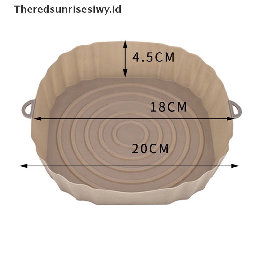 # Alat Rumah Tangga # Nampan Loyang Air Fryer Bahan Silikon Anti Lengket Ukuran 18cm