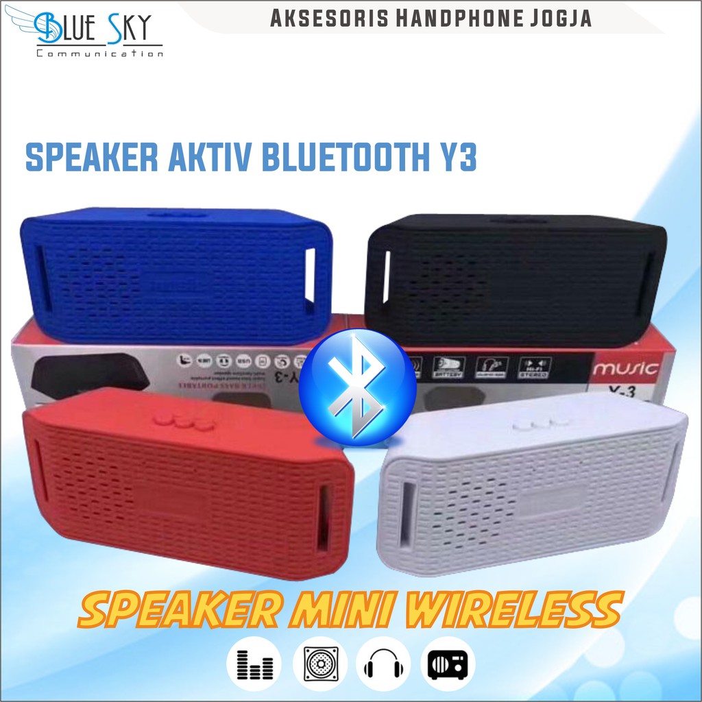 SPEAKER AKTIF BLUETOOTH Y3 MINI PORTABLE