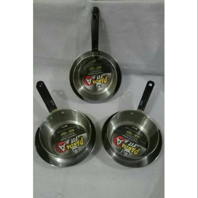 Frypan & Milkpan Maspion Set Panda set