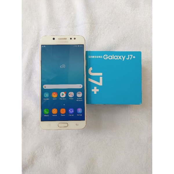Samsung Galaxy J7 Plus Fullset Tanpa Minus Bergaransi