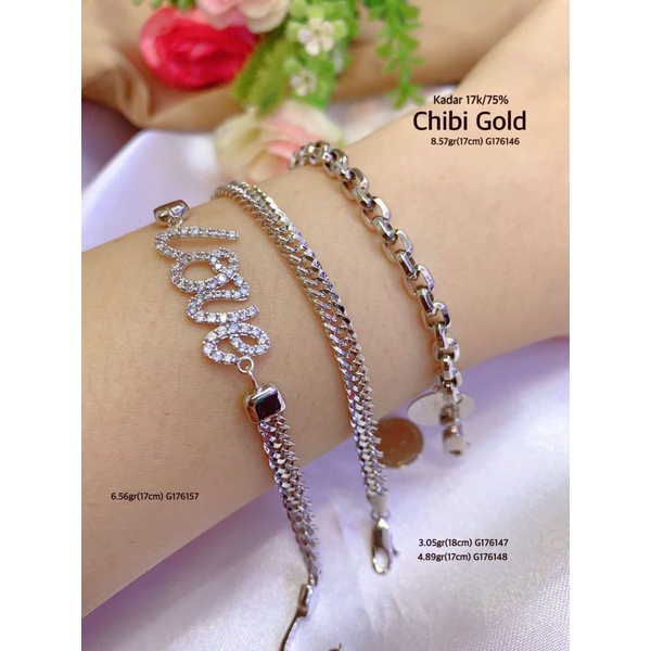 Gelang tangan emas G176146 #chibigold