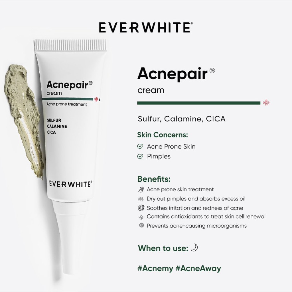 Cream Penghilang Jerawat Everwhite Acnepair Cream Origina BPOM