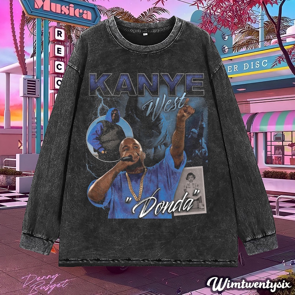longsleeve | kaos oversize | oversize washing | t-shirt oversized | kaos kanye west donda tour
