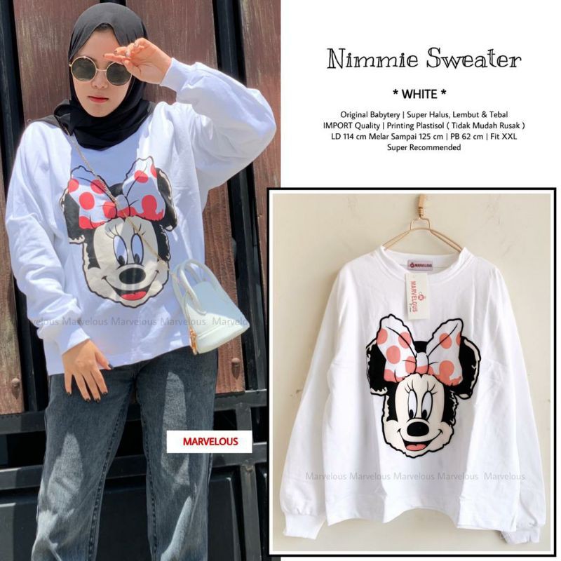OUTWEAR ATASAN WANITA BABYTERRY NIMMIE SWEATER BY MARVELOUS