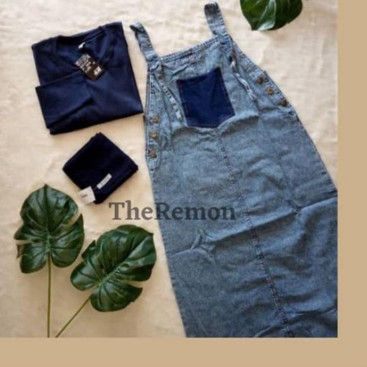 Muraaaahh.. PROMO OVERAL JEANS FIT XL & XXL/OVERAL JEANS BIG POCKET JANETA/OVERALL ROK KODOK JEANS/O