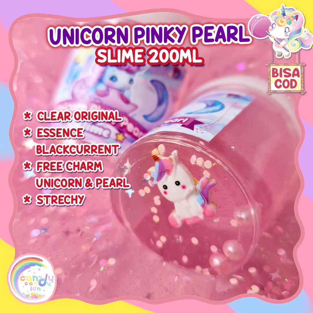 slime Unicorn Pinky Pearl by kadokado.idn free charm unicorn dan pearl