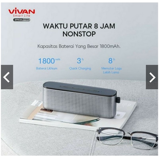 SPEAKER BLUETOOTH WATERPROOF Vivan VS20 IPX7 Bass ORI