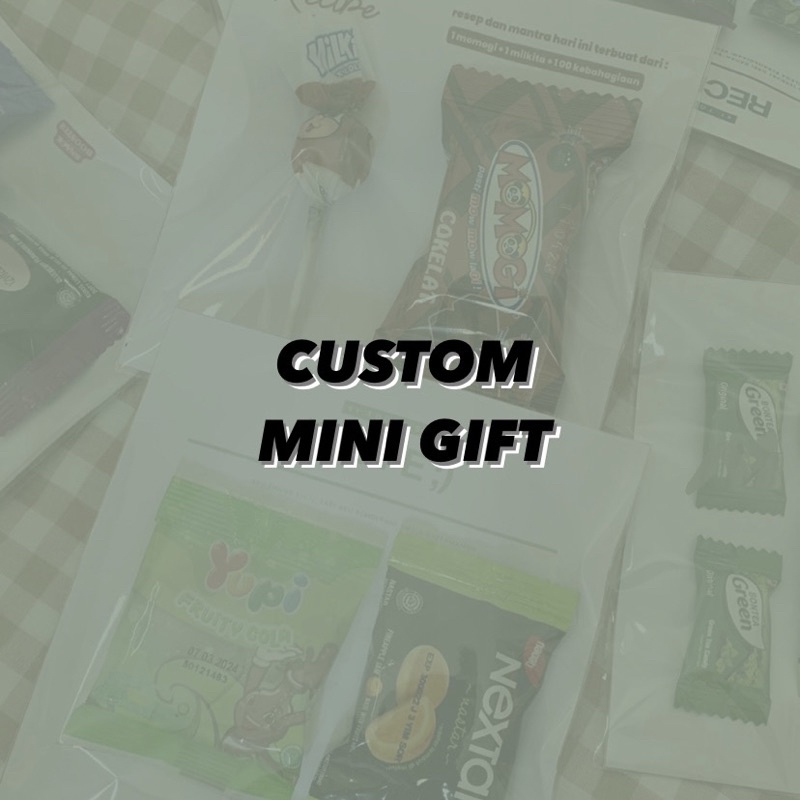 

CUSTOM MINI GIFT / SNACK BOOSTER