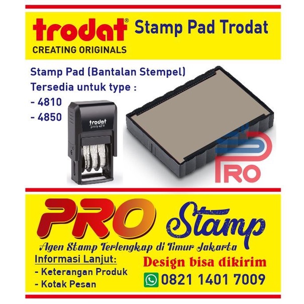

Diskon Replacement Ink Pad Trodat / 4810 , 4850 Promo