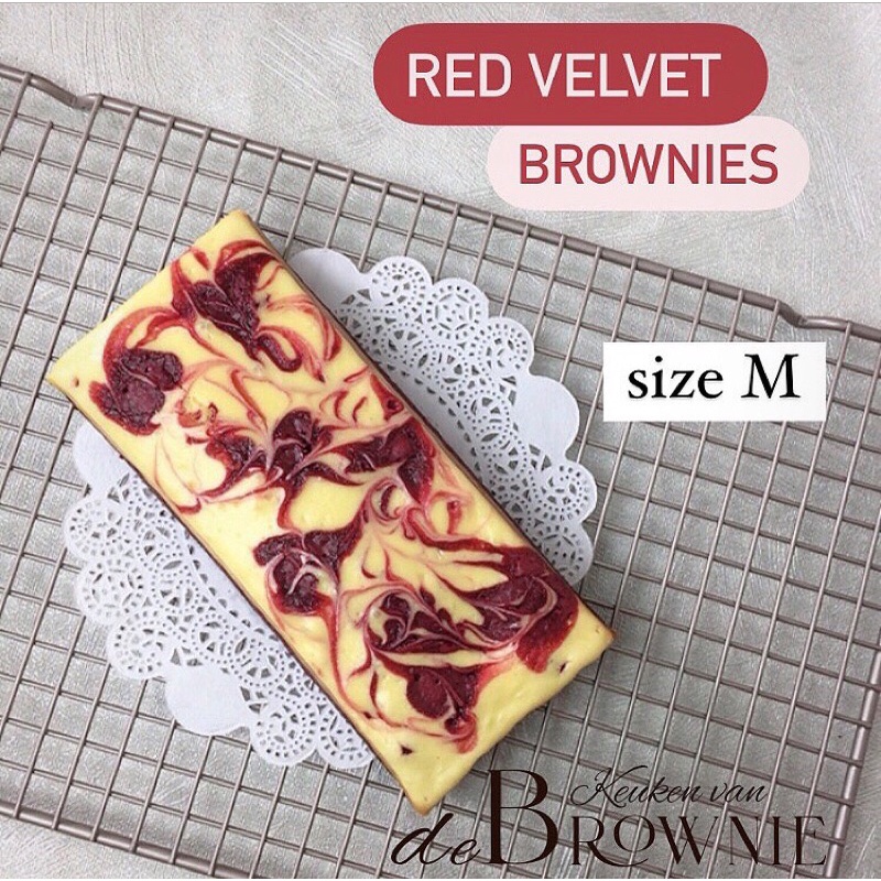

Red Velvet Brownies size M (20x9cm)