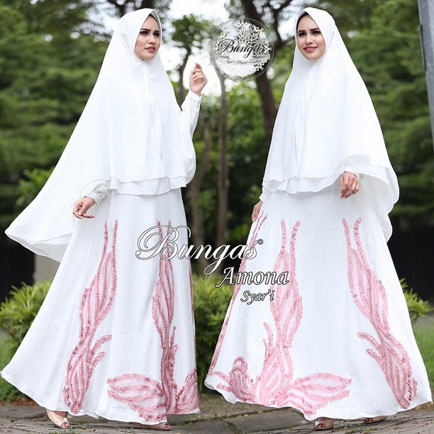 Gamis Syari AMONA by BUNGAS Original Branded