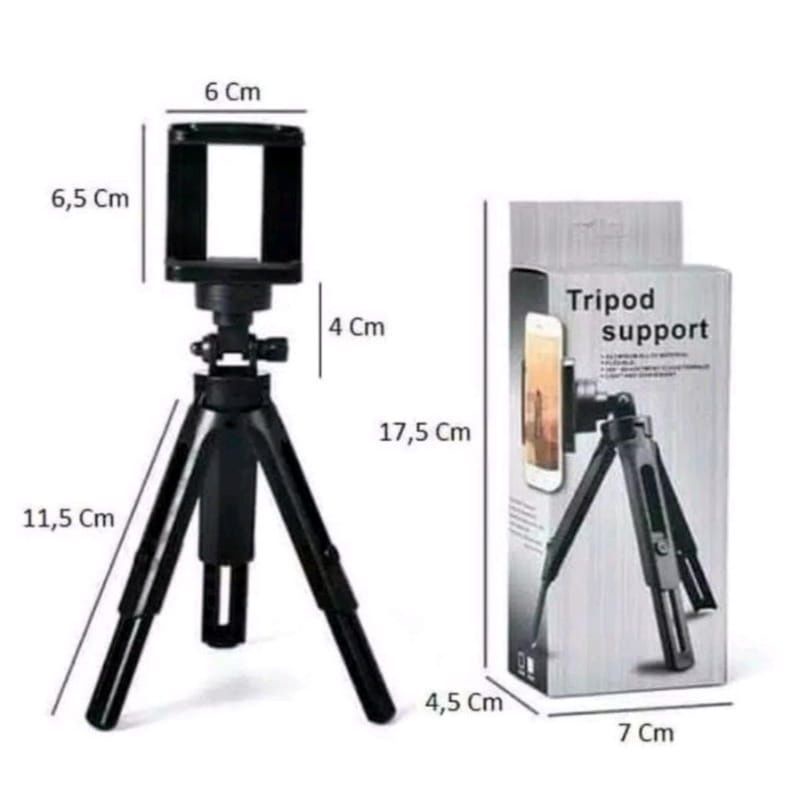 Tripod Mini Selfie Bracket HD30 Dudukan Handphone Anti Slip Tipod Mini Support Universal Phone Holder