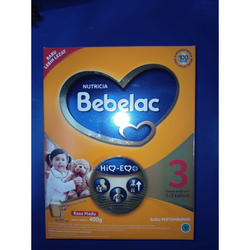 

Bebelac 3 400gr (1-3 Tahun) Madu