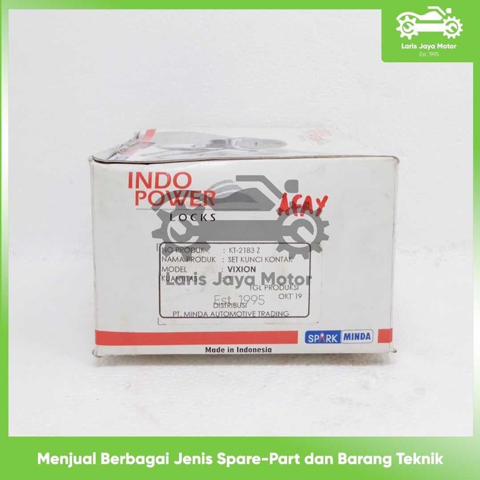 SET KUNCI KONTAK MOTOR VIXION KT-2183-Z MERK INDO POWER KUNCI KONTAK SATU SET MOTOR VIXION SET KUNCI