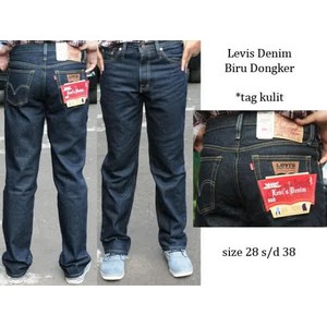 Celana Jeans/ CelanaLEVIS MODEL STANDAR BLUE BLACK / LEVIS REGULAR BIRU DONGKER