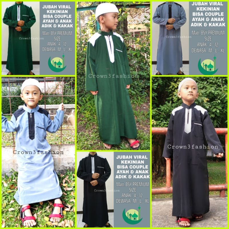 JUBAH PRIA VIRAL COUPLE ANAK &amp; AYAH TERFAVORIT √COD OK