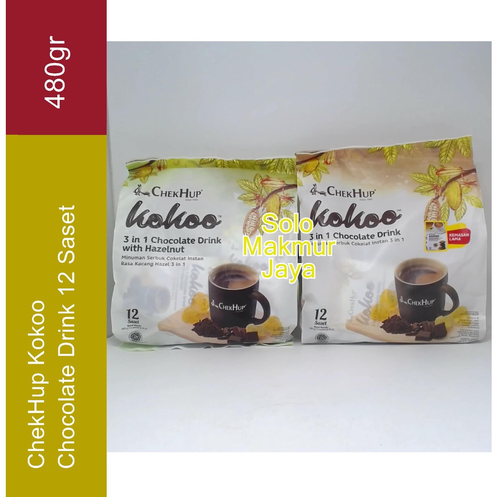 

Chekhup Chek Hup Koko Kokoo 3 in 1 Chocolate Drink Isi 12 Sachet 480g Minuman Serbuk Instan